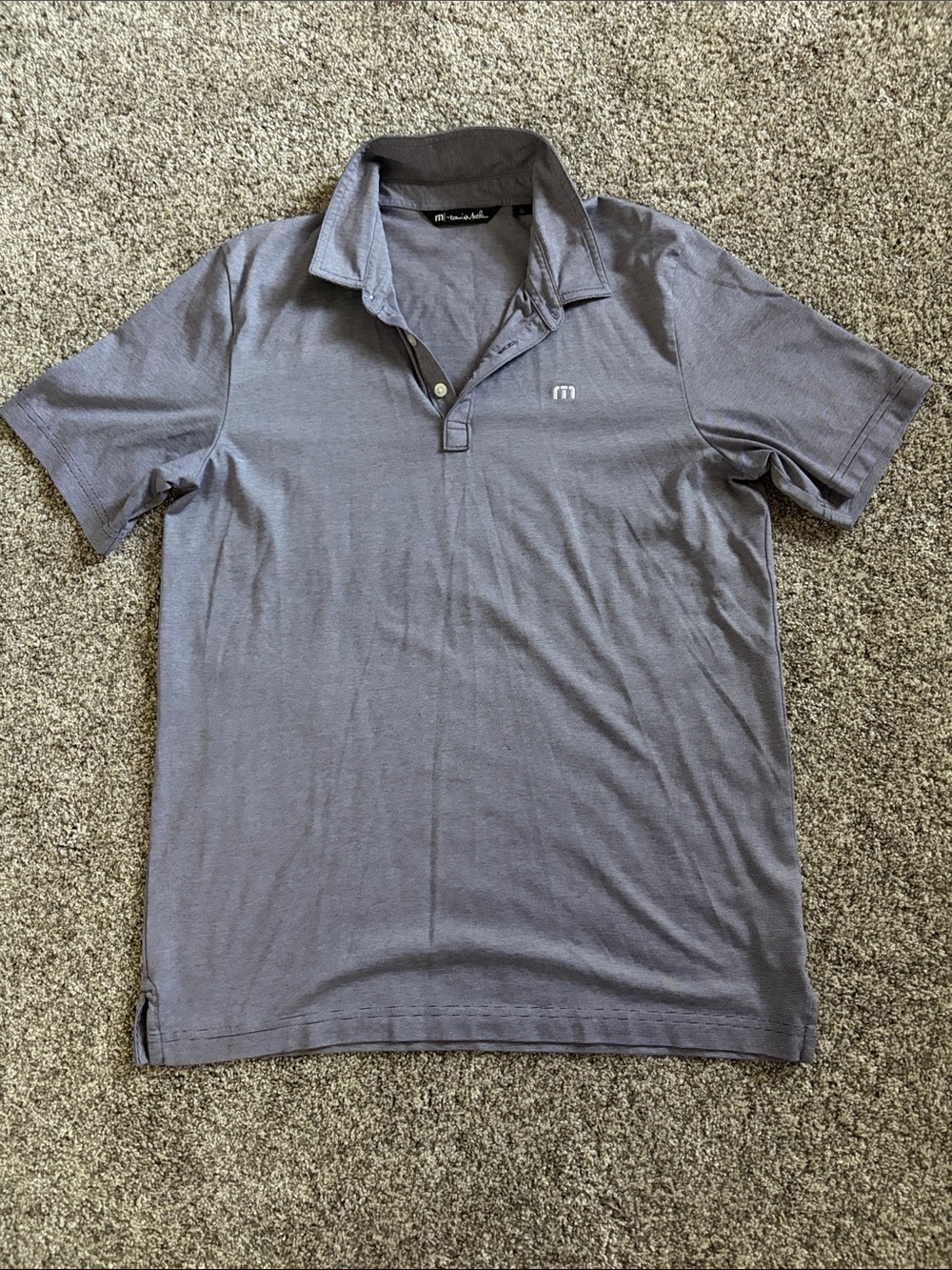 Travis Mathew Short Sleeve Polo in Slate Gray
